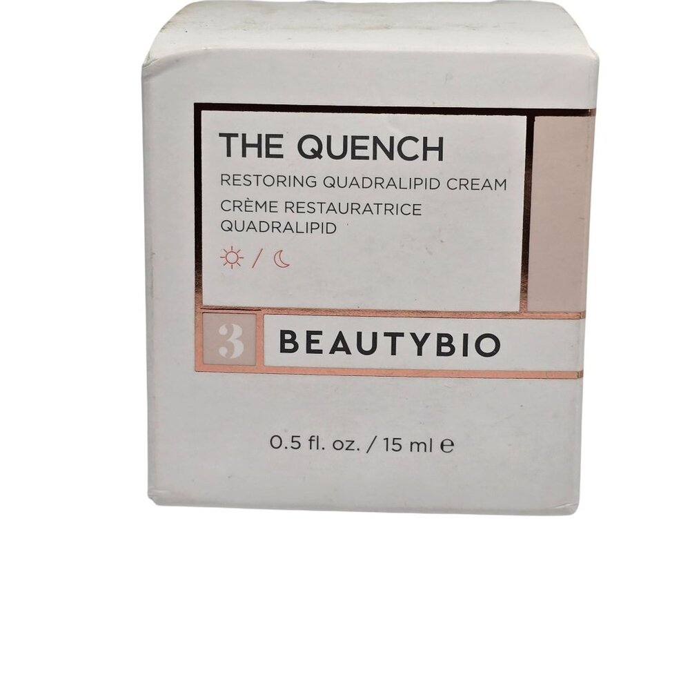 The Quench Restoring Quadralipid Cream By‎ BeautyBio 0.5 Fl Oz For Dry Skin